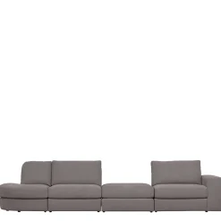 Modulsofa Einsitzer in Grau Stoff - Gregg