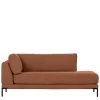 Modulsofa Recamiere in Rost Braun - Brixx