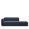 Modulsofa 3-Sitzer mit Armlehne in Dunkelblau - Fouzi