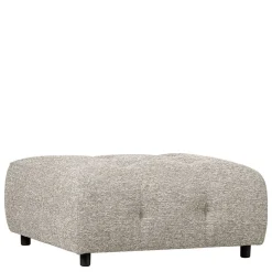 Modulsofa Stoffhocker in Hellgrau meliert - Yoleans