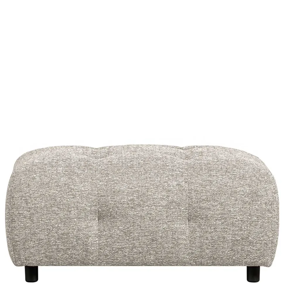 Modulsofa Stoffhocker in Hellgrau meliert - Yoleans