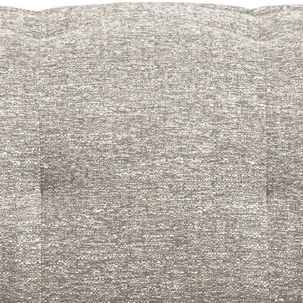 Modulsofa Stoffhocker in Hellgrau meliert - Yoleans