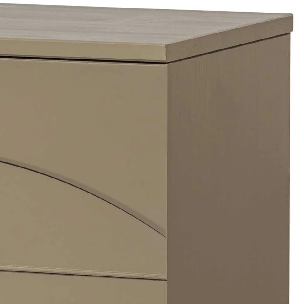 Nachtschrank aus Kiefer in Schlammfarben - Ophra