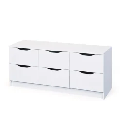 Niedrige Kommode Danjala in Weiß