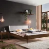 Nussbaum Bett mit extravagantem Kopfteil - Astosa