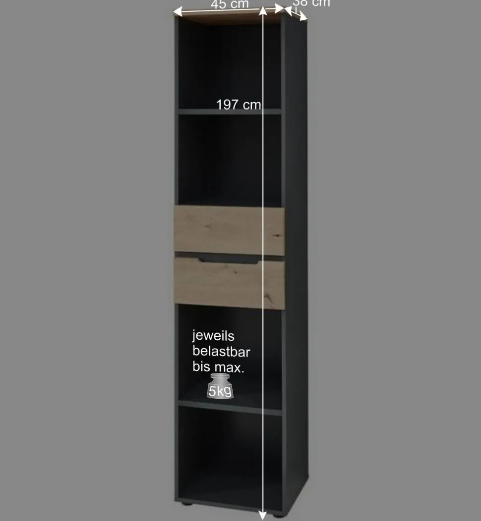 Office Regale Set - Kuetra (dreiteilig)