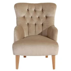 Ohrenbackensessel in Beige - Blacer