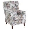 Ohrensessel mit Blumen im Landhausstil - Masure