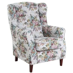 Ohrensessel mit Blumen im Landhausstil - Masure