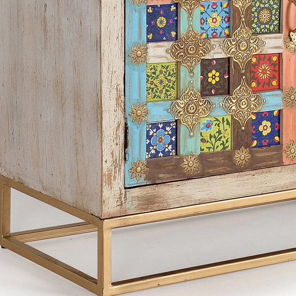 Oriental Design Sideboard mit bunten Keramik Kacheln - Jula