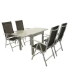 Outdoor Essgruppe aus Aluminium - Trenta (fünfteilig)