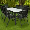 Outdoor Esstischgruppe Set - Yumagno (neunteilig)