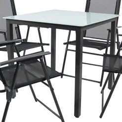 Outdoor Tisch und Stühle Set - Conceppa (fünfteilig)