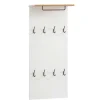 Paneel Garderobe mit 8 Kleiderhaken - Elfrid