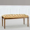 Polsterbank Bettbank in Gold & Buche Braun - Machipo