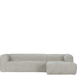 Polsterecke aus Strukturstoff Beige - Pulany