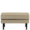 Polsterhocker in Khaki Samt - Afeiro