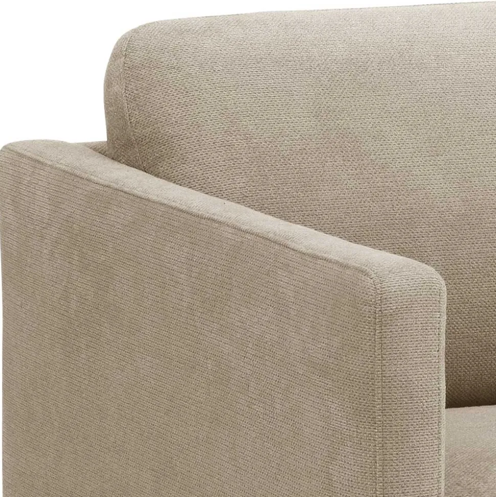 Polstersessel in Beige mit Schwarz - Roco