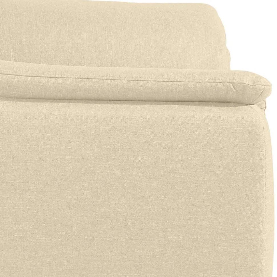 Polstersessel in Beige und Nussbaum Braun - Nando