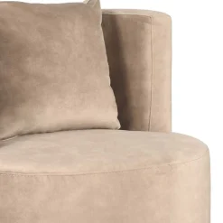 Polstersessel in Beige Velours - Sealand