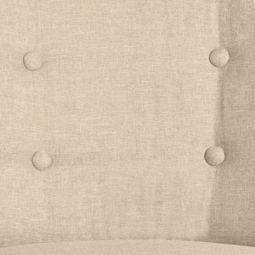 Polstersessel in Beige Webstoff - Hooka