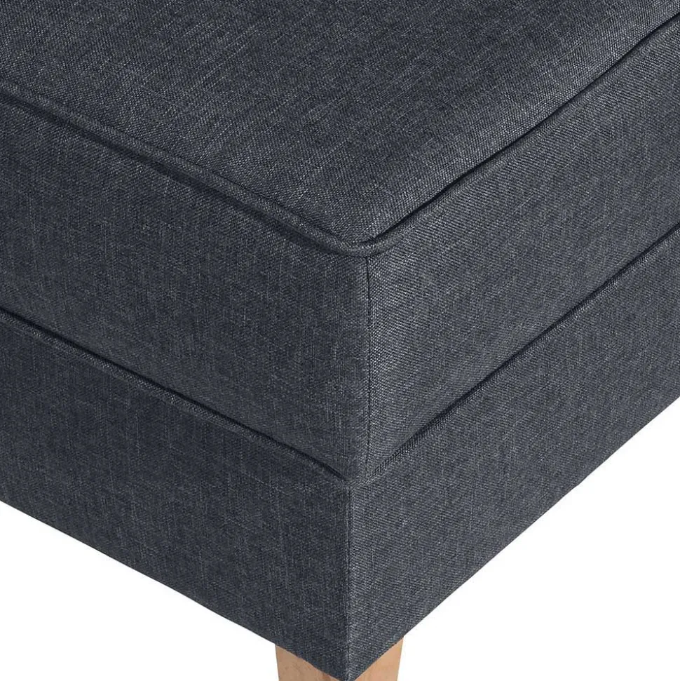 Polstersessel in Jeansblau und Buche - Patronia