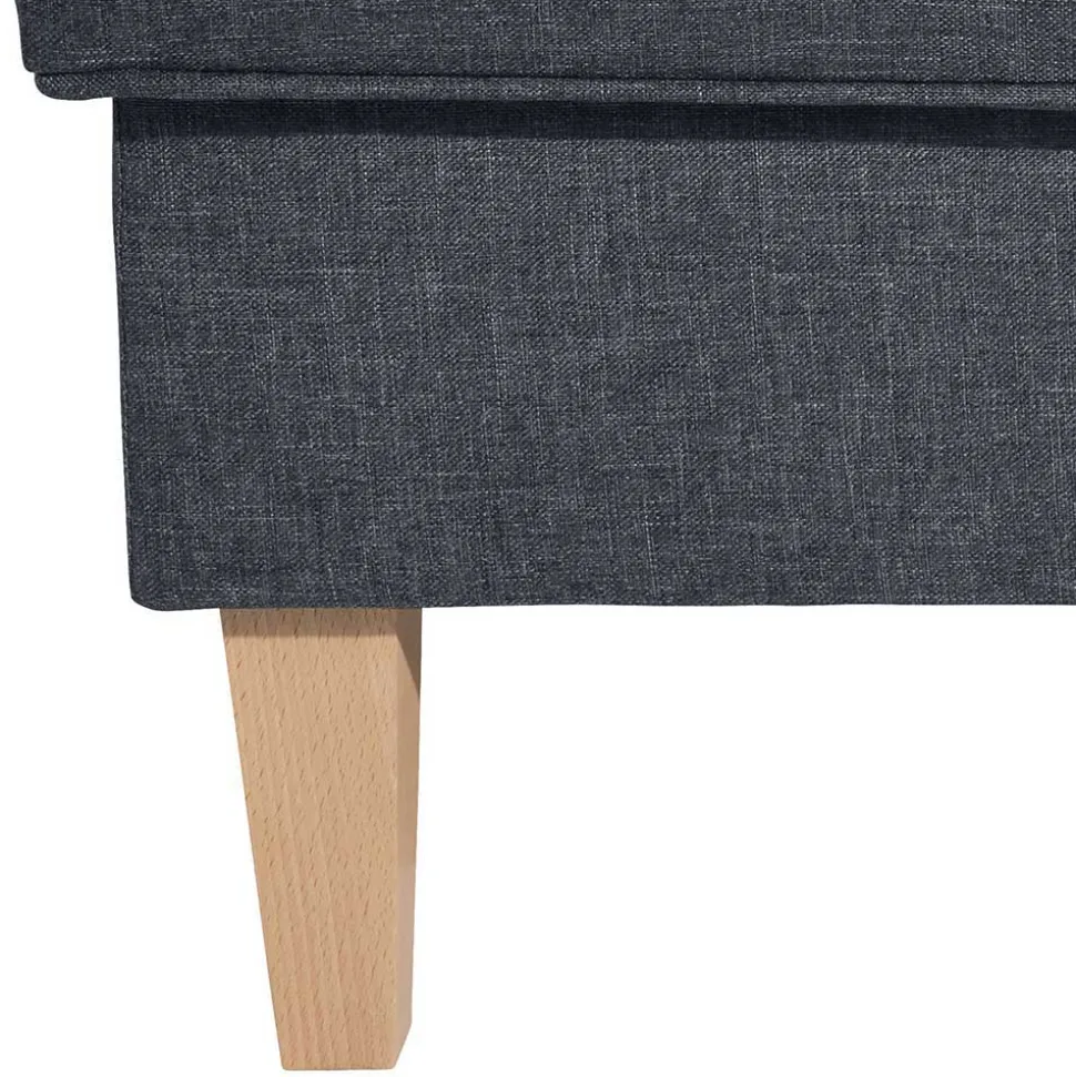 Polstersessel in Jeansblau und Buche - Patronia