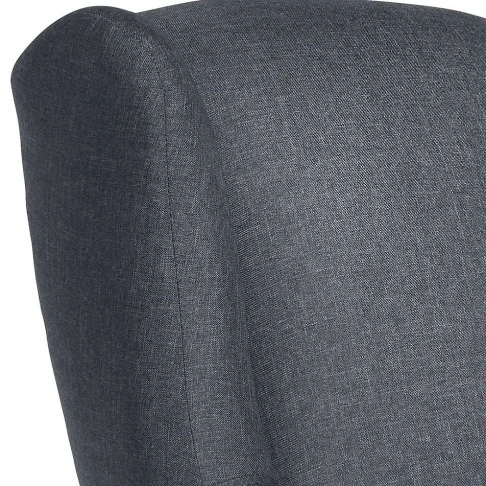 Polstersessel in Jeansblau und Buche - Patronia