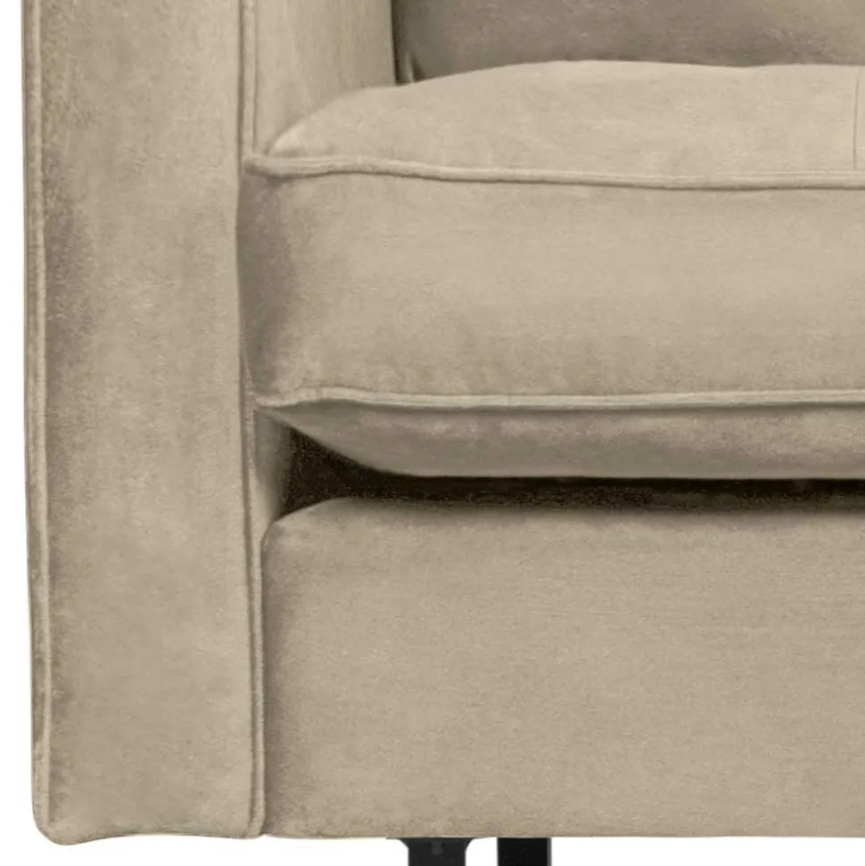 Polstersessel in Khaki Samt - Afeiro