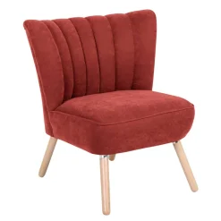 Polstersessel in Terracotta Velours - Iceline