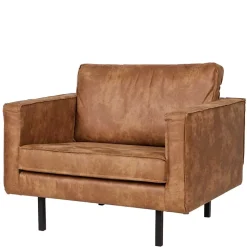 Polstersessel Trokey in Cognac Braun