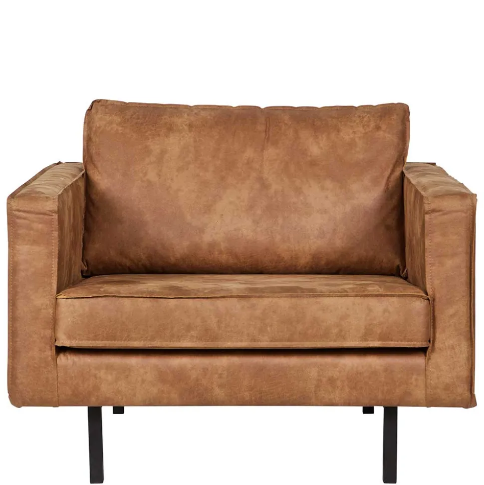 Polstersessel Trokey in Cognac Braun