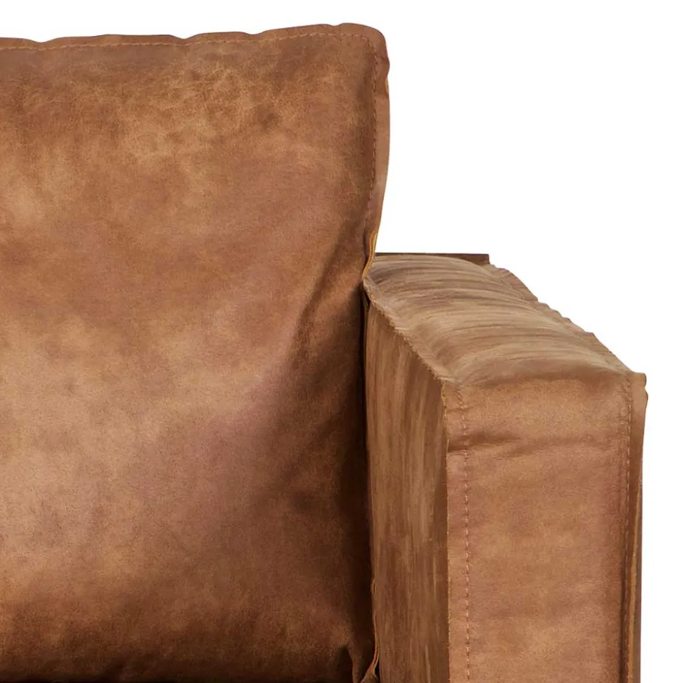 Polstersessel Trokey in Cognac Braun