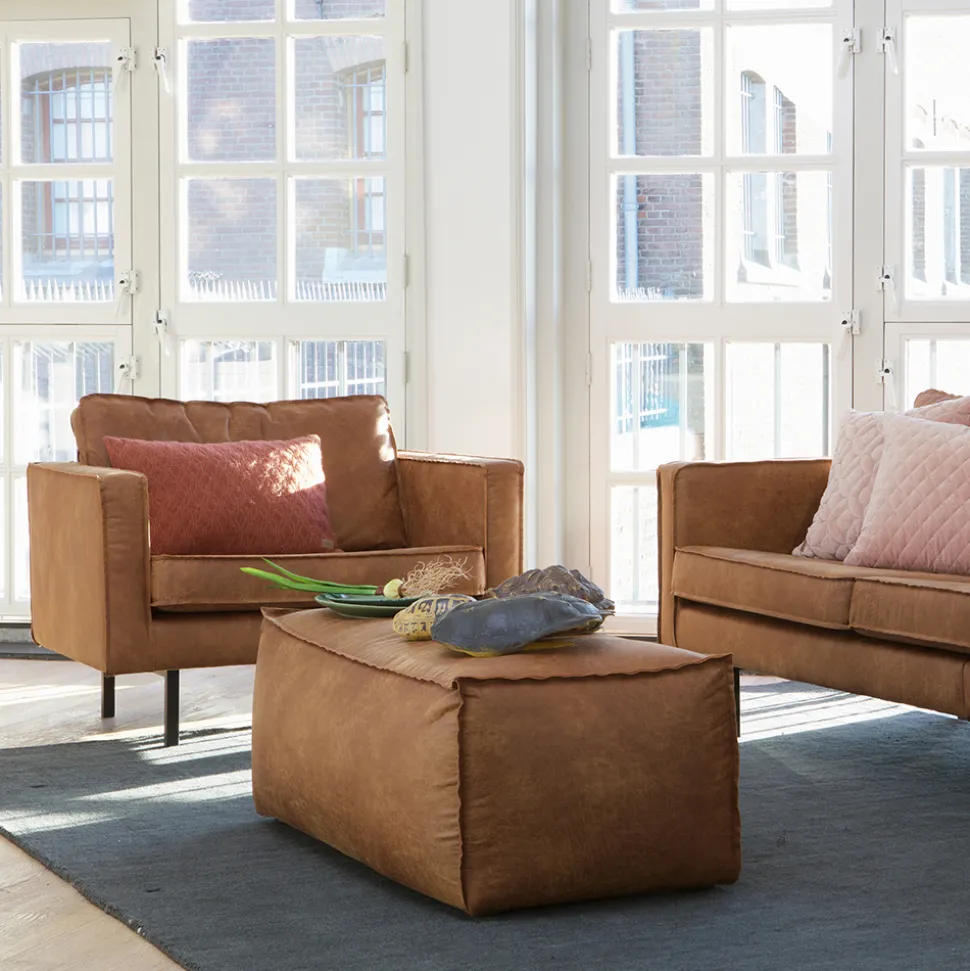 Polstersessel Trokey in Cognac Braun