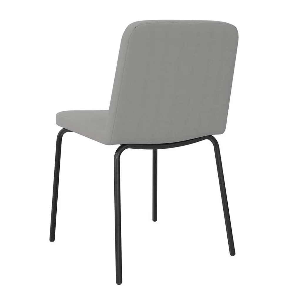 Polsterstühle in Grau und Schwarz - Semrosa (2er Set)