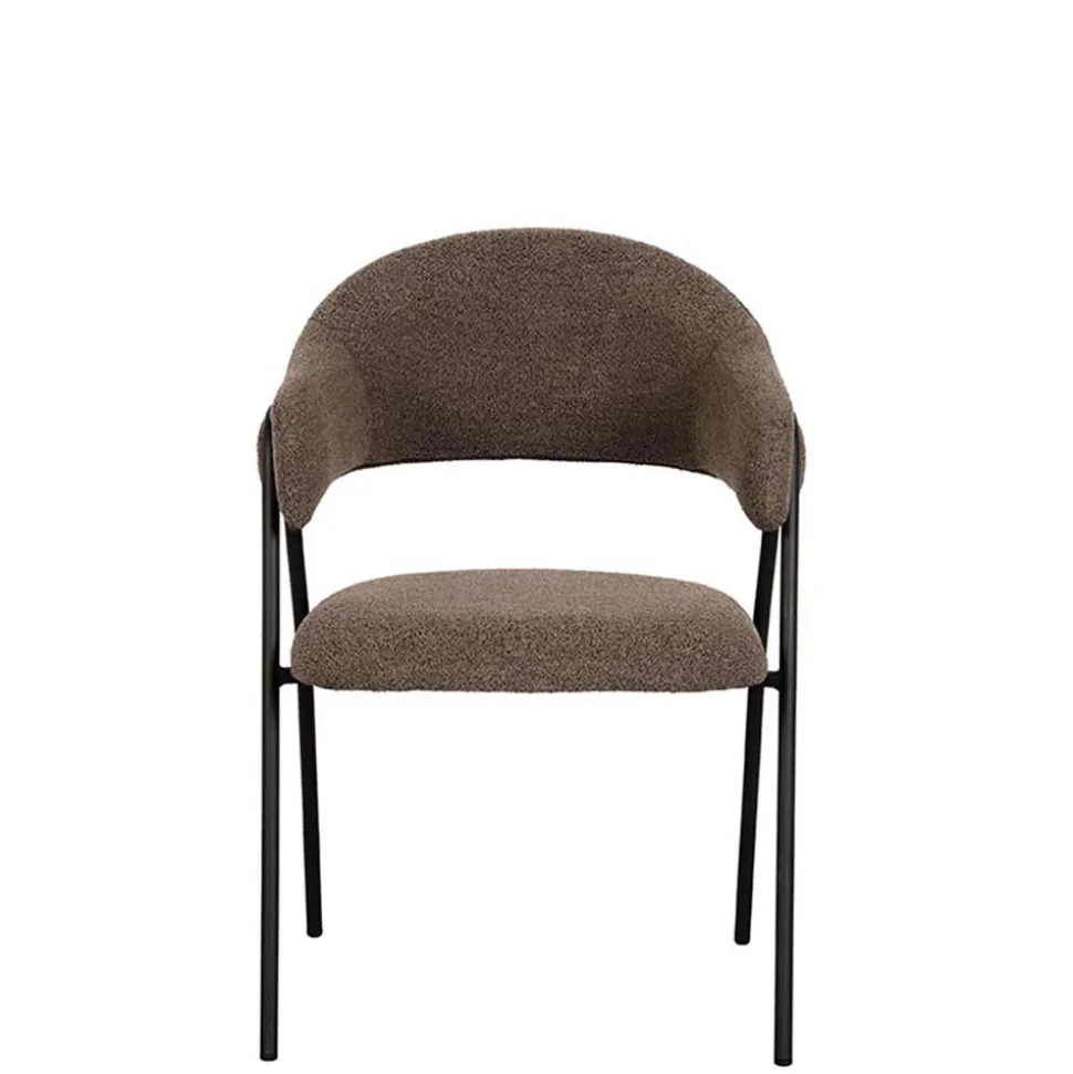 Polsterstühle in Hellbraun Boucle - Jaggon (2er Set)