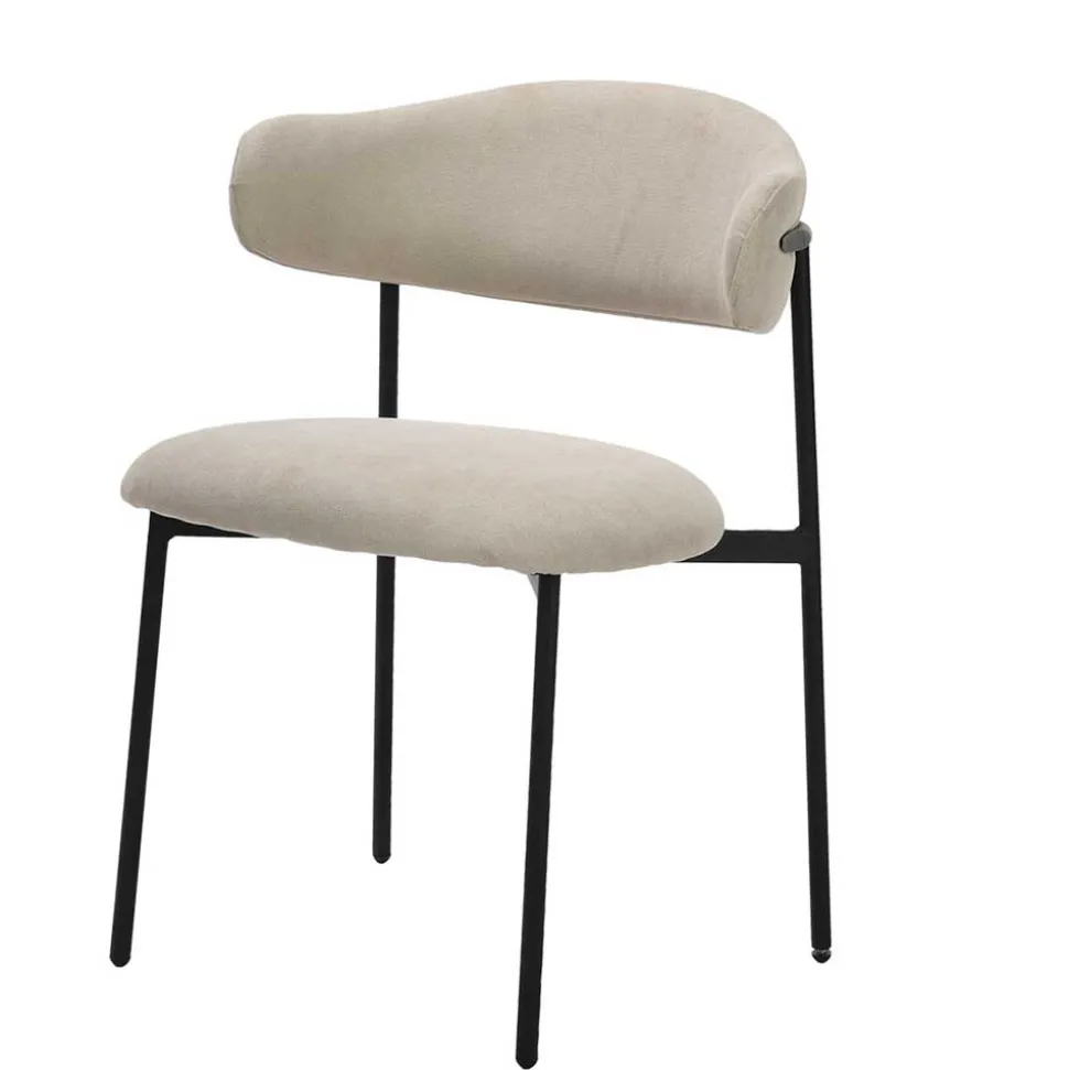 Polsterstühle in Taupe Strukturstoff - Filmau (2er Set)
