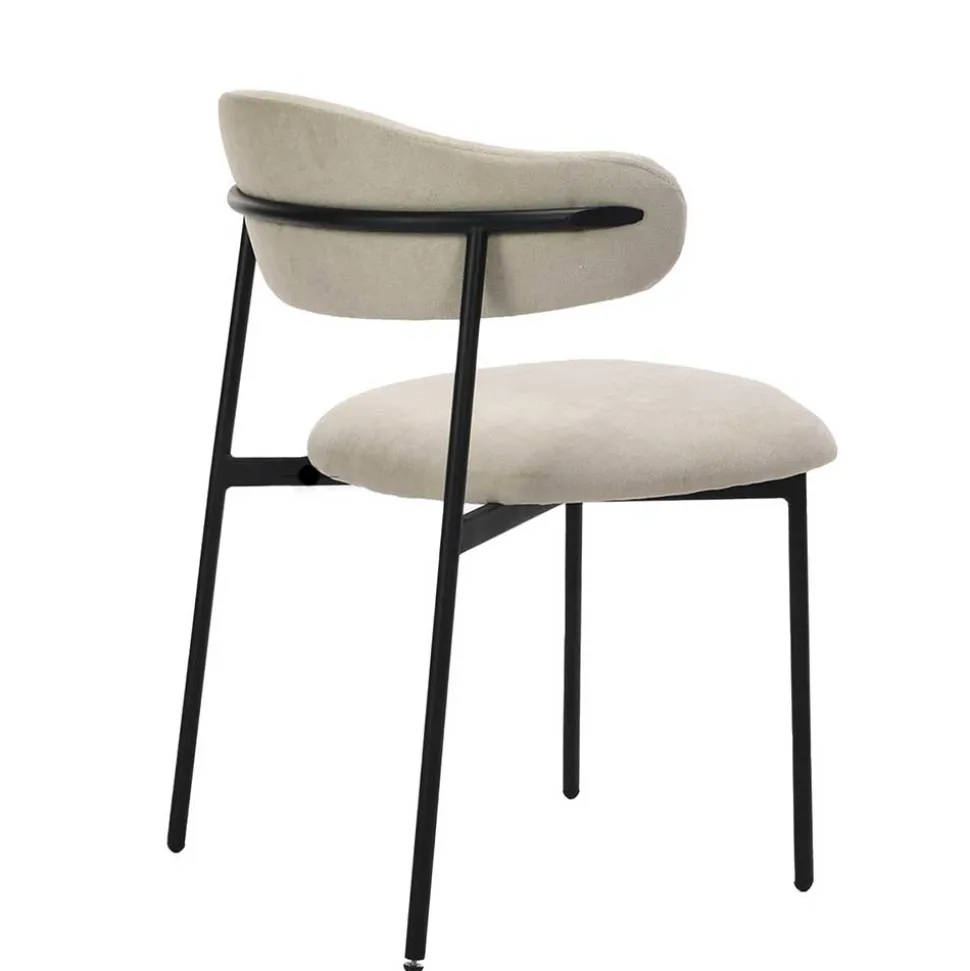 Polsterstühle in Taupe Strukturstoff - Filmau (2er Set)