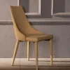 Polsterstuhl mit bezogenen Metallbeinen - Henrietta (2er Set)