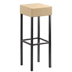 Quadratischer Barhocker in Beige - Longford