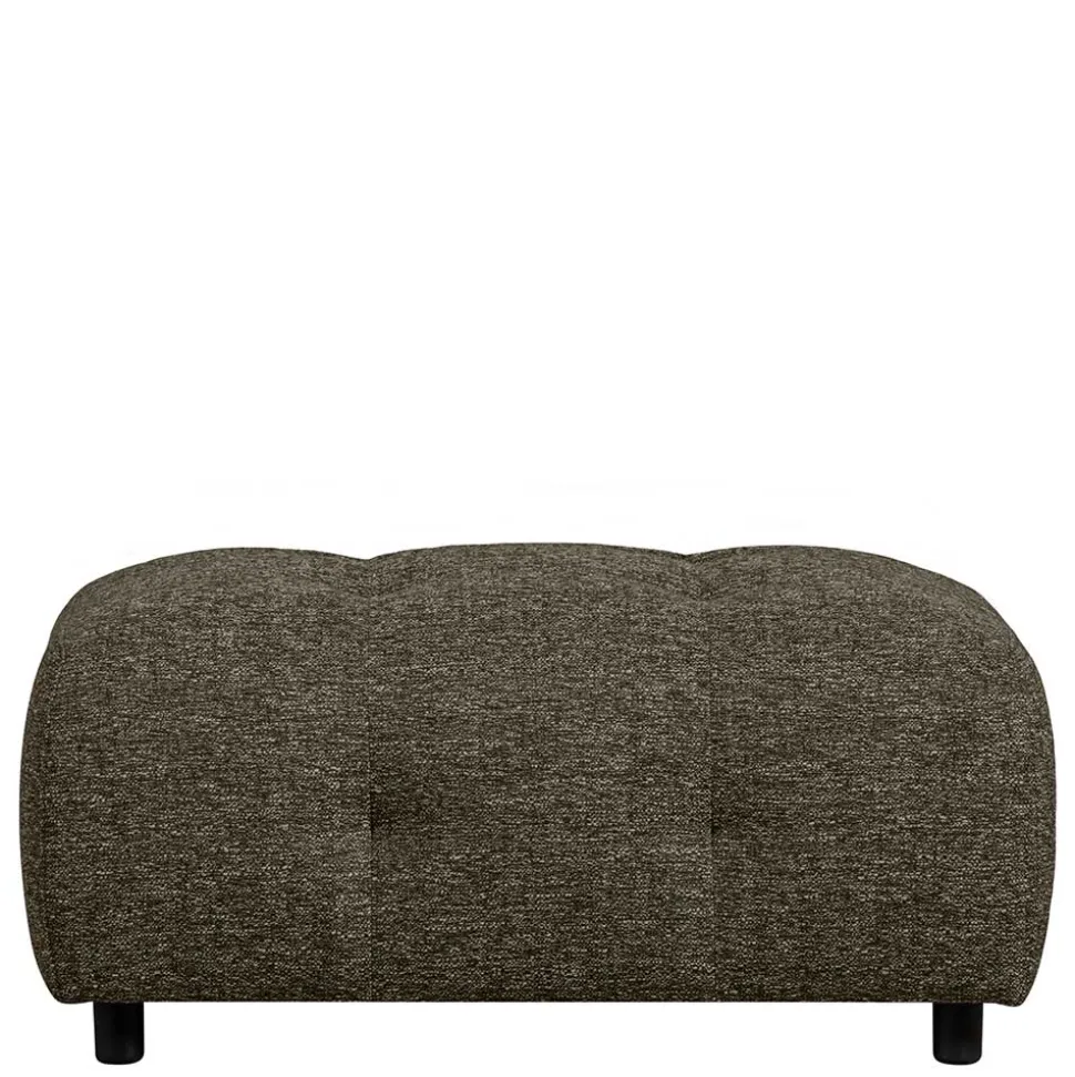 Quadratischer Hocker in Graugrün Blassgrün - Brasso