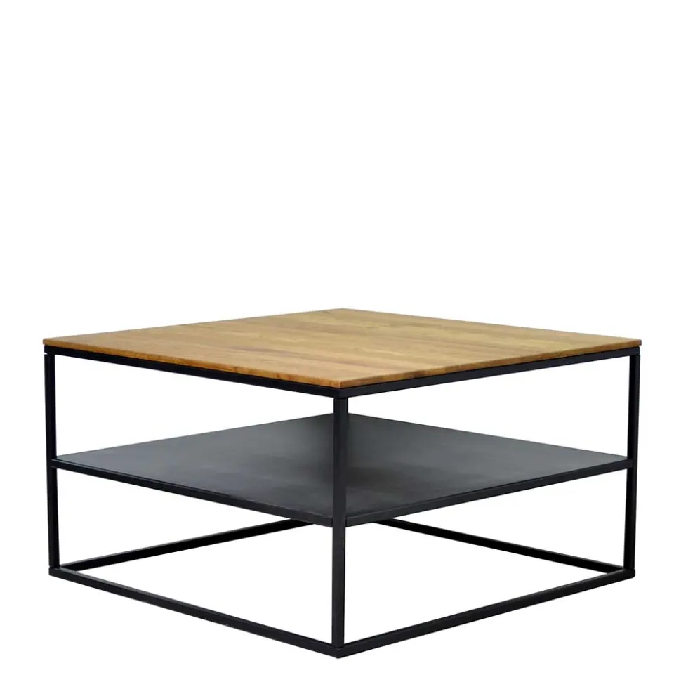 Quadratischer Wohnzimmertisch mit Ablage - Urak