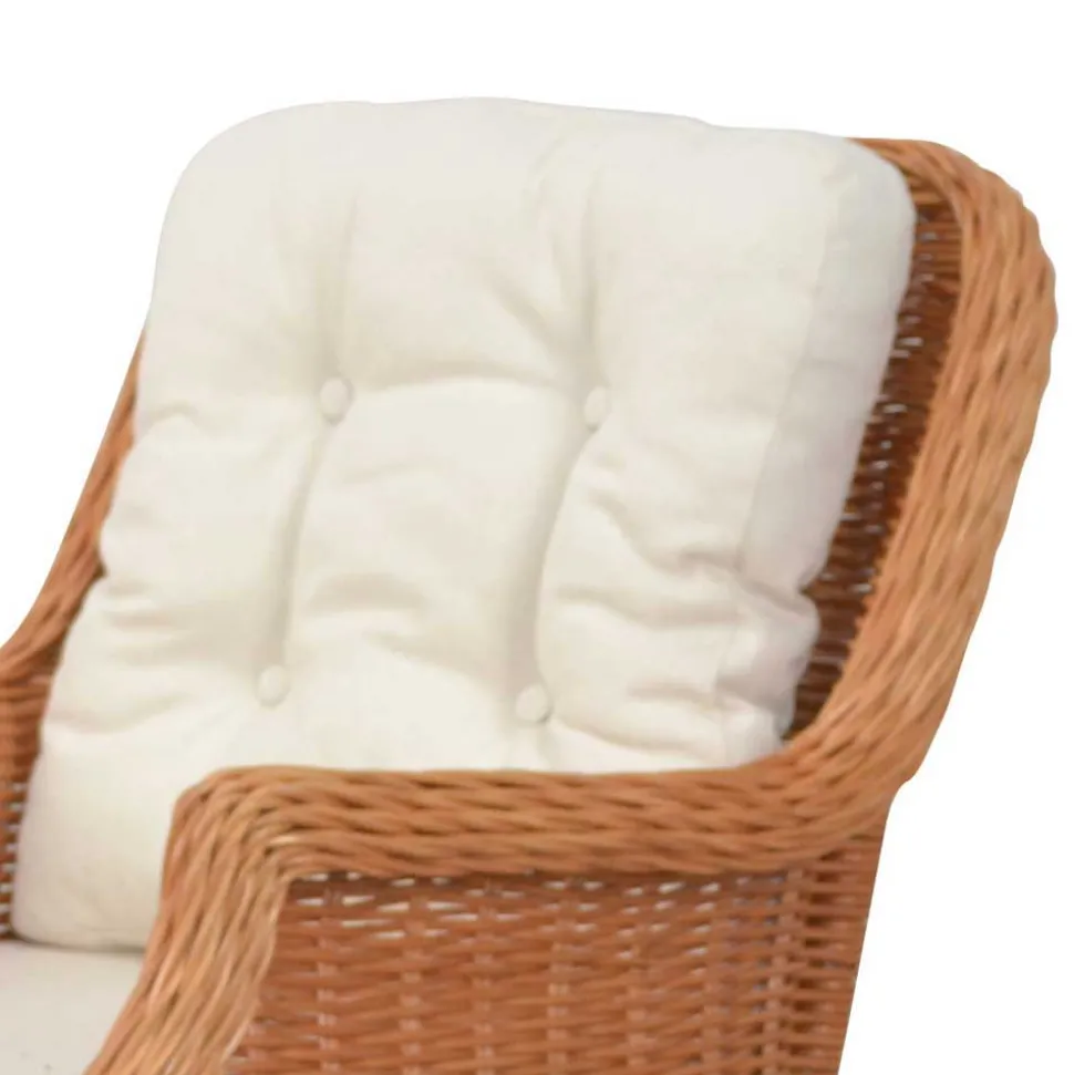 Rattanssessel Hawaii mit ausziehbarem Fußteil