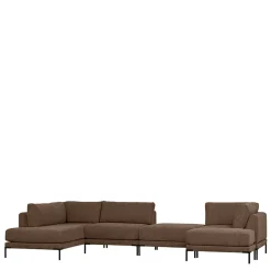 Rechtes Lounge-Element in Braun - Ravonia