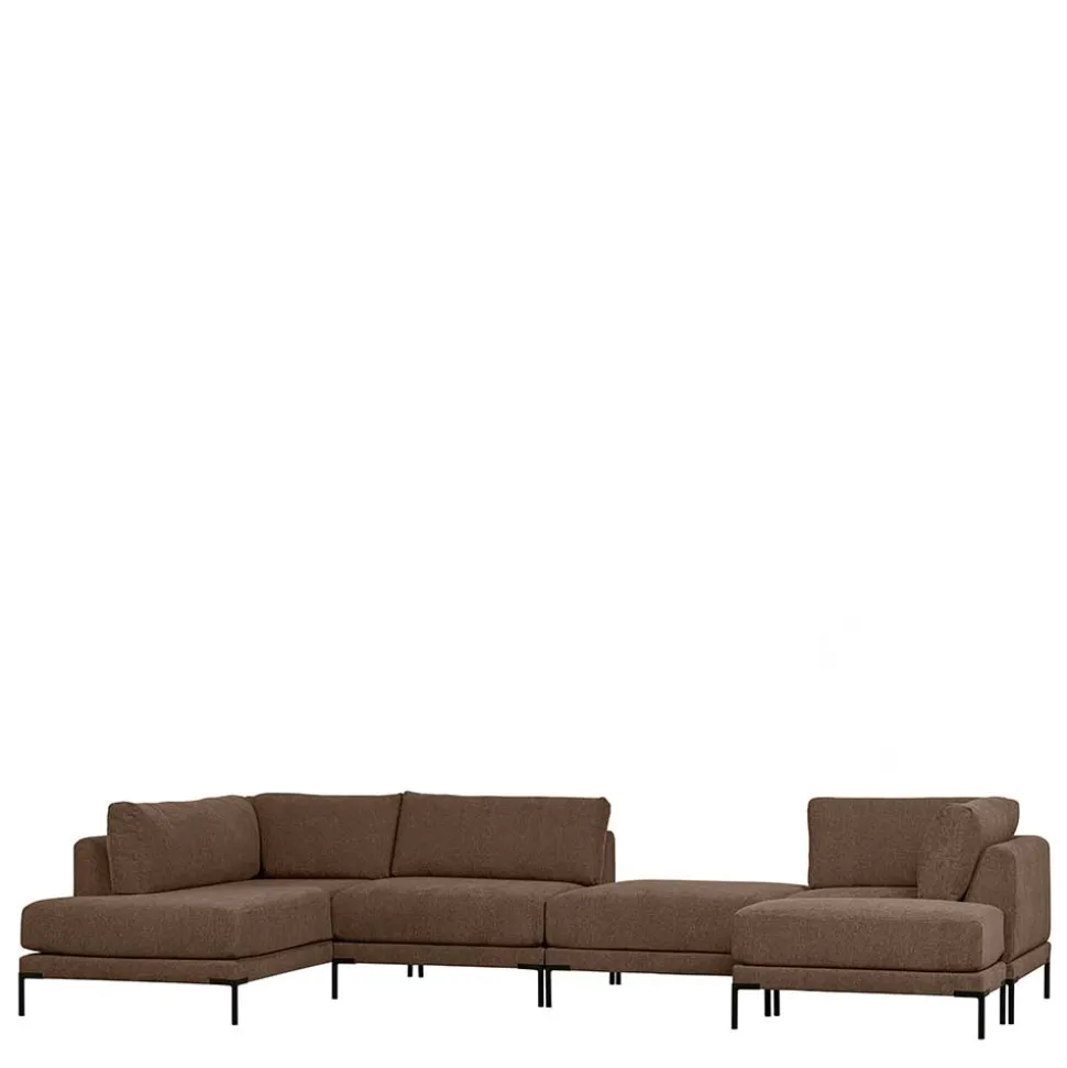 Rechtes Lounge-Element in Braun - Ravonia