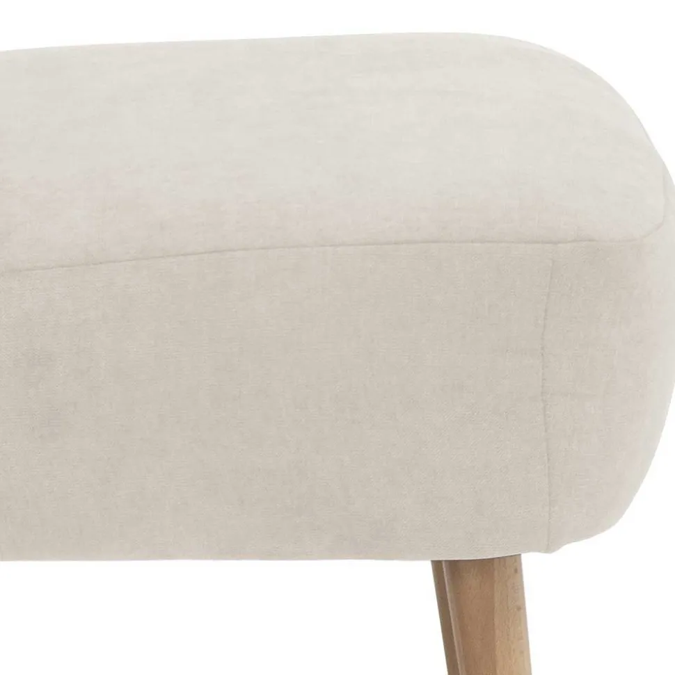 Retro Cocktailsessel in Beige und Buche - Cranzo