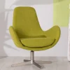 Retro Design Drehsessel in Hellgrün - Soraso