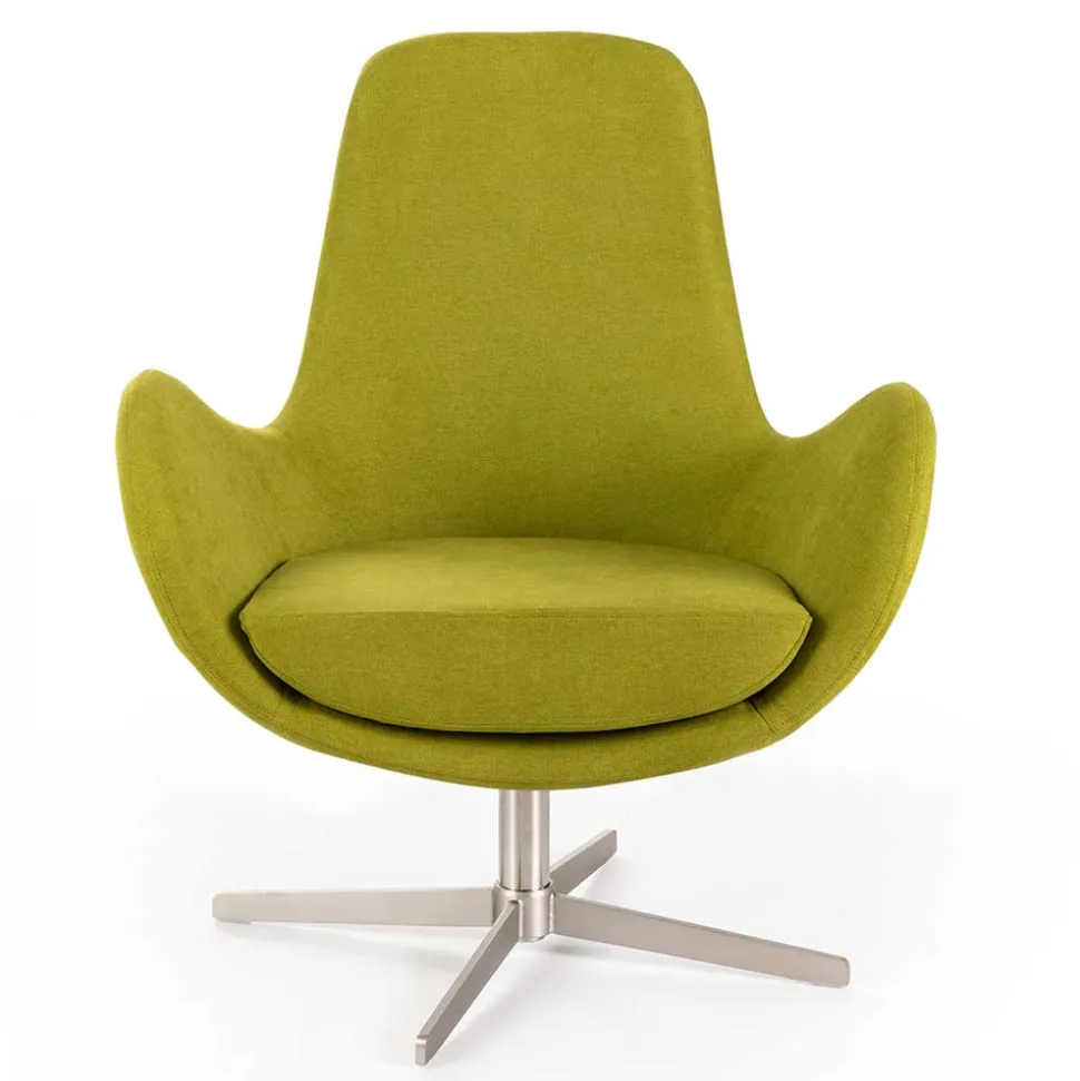 Retro Design Drehsessel in Hellgrün - Soraso