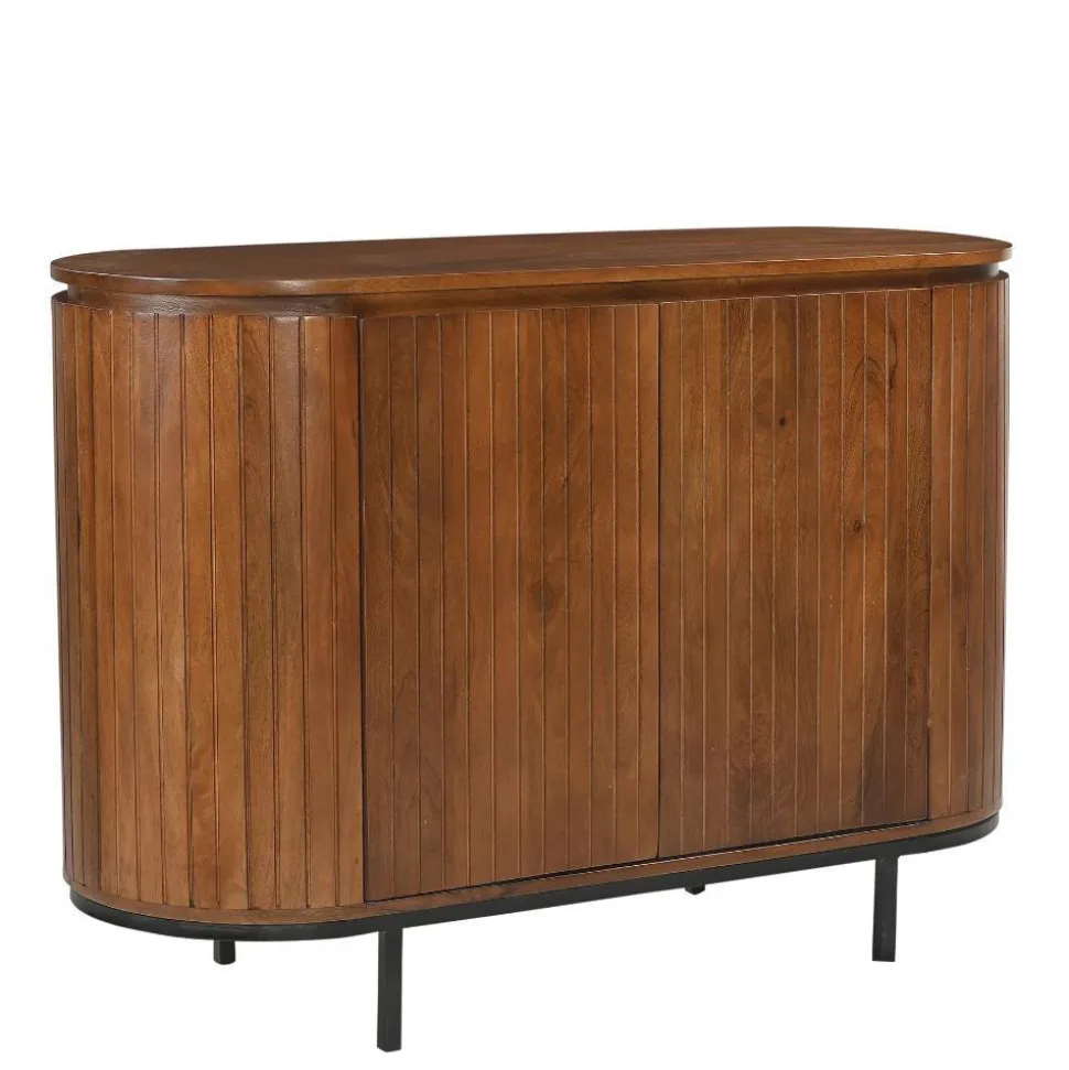 Retro Design Kommode aus Mangoholz - Galadira