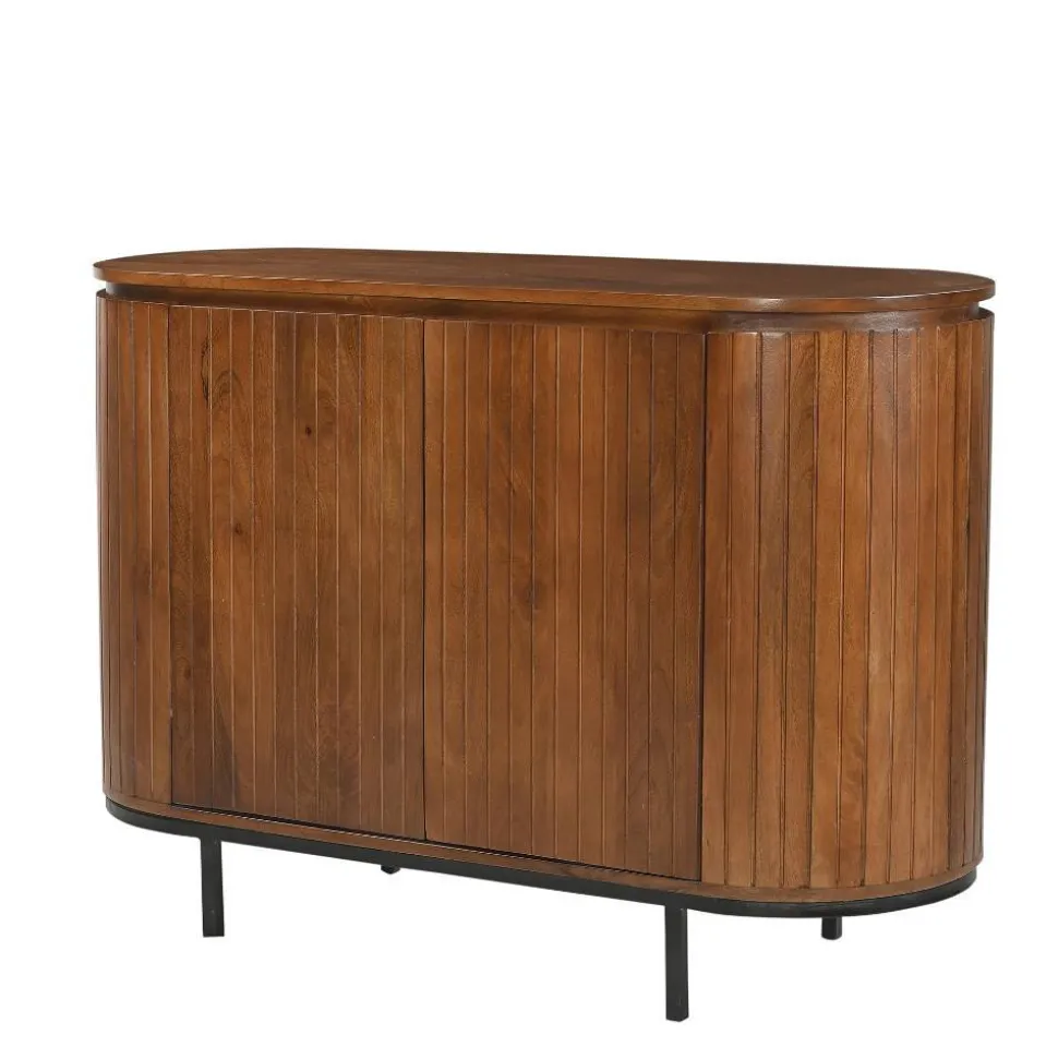 Retro Design Kommode aus Mangoholz - Galadira